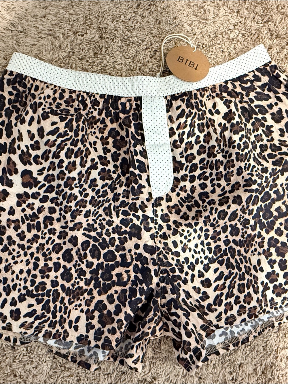 Women’s Bibi leopard boxer shorts